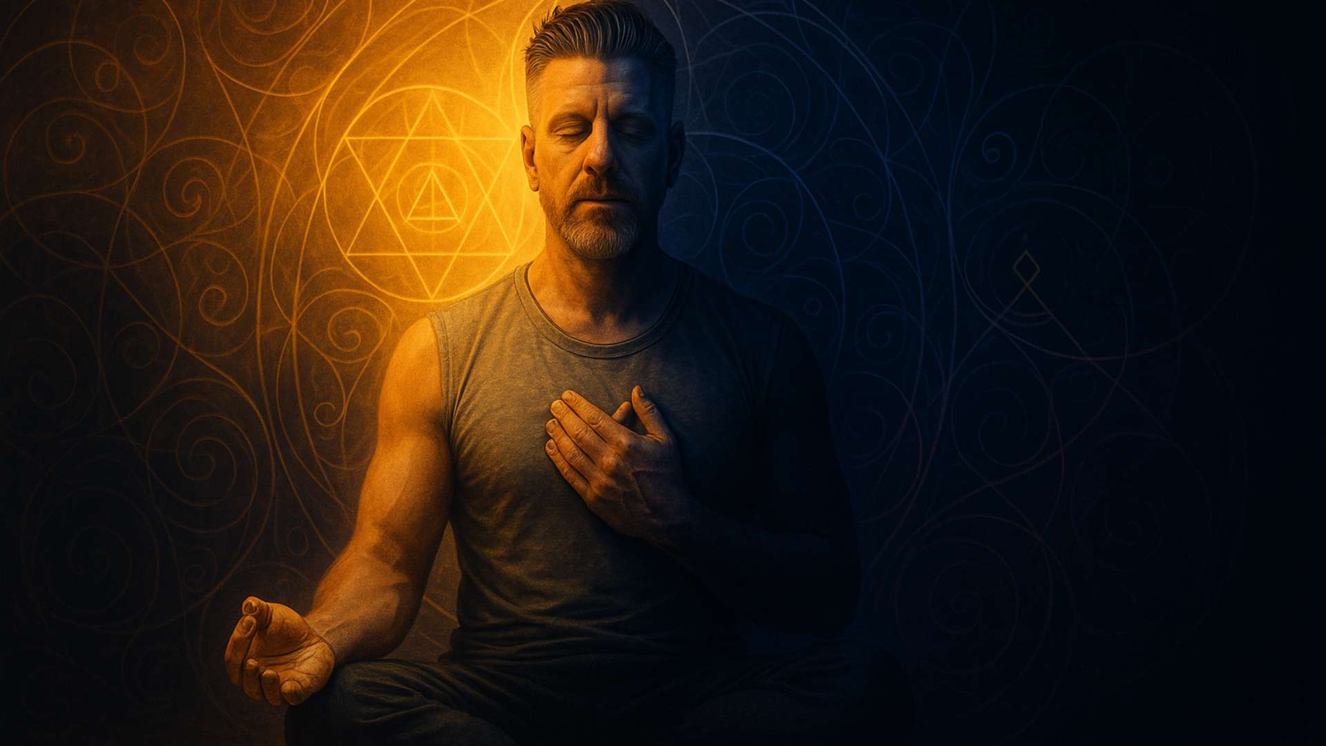 A person practicing shadow work in Tantra, embracing their darkness for personal growth